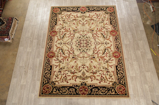 Floral Aubusson Oriental Area Rug 8x11