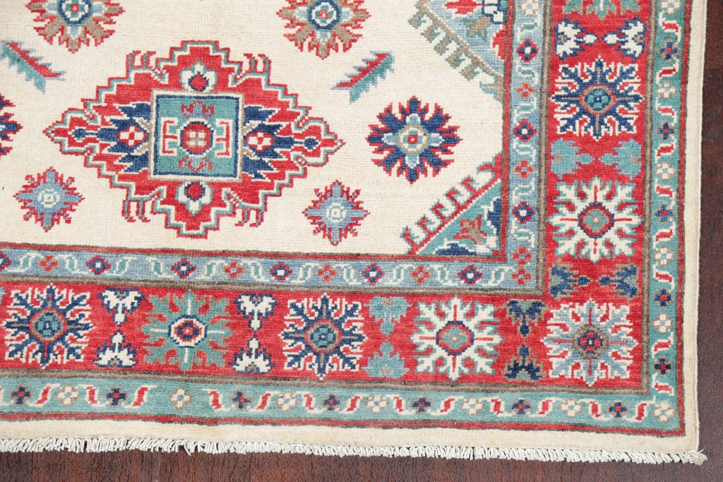 Ivory Super Kazak Oriental Wool Rug 4x6