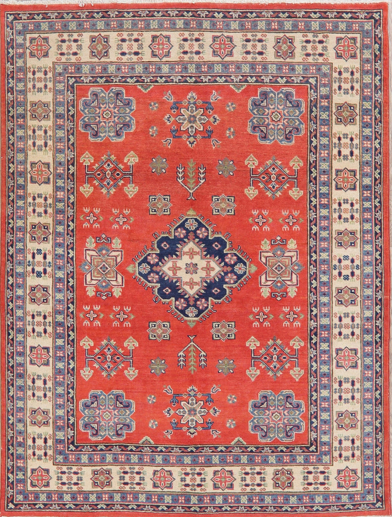 Super Kazak-Chechen Oriental Wool Rug 5x7