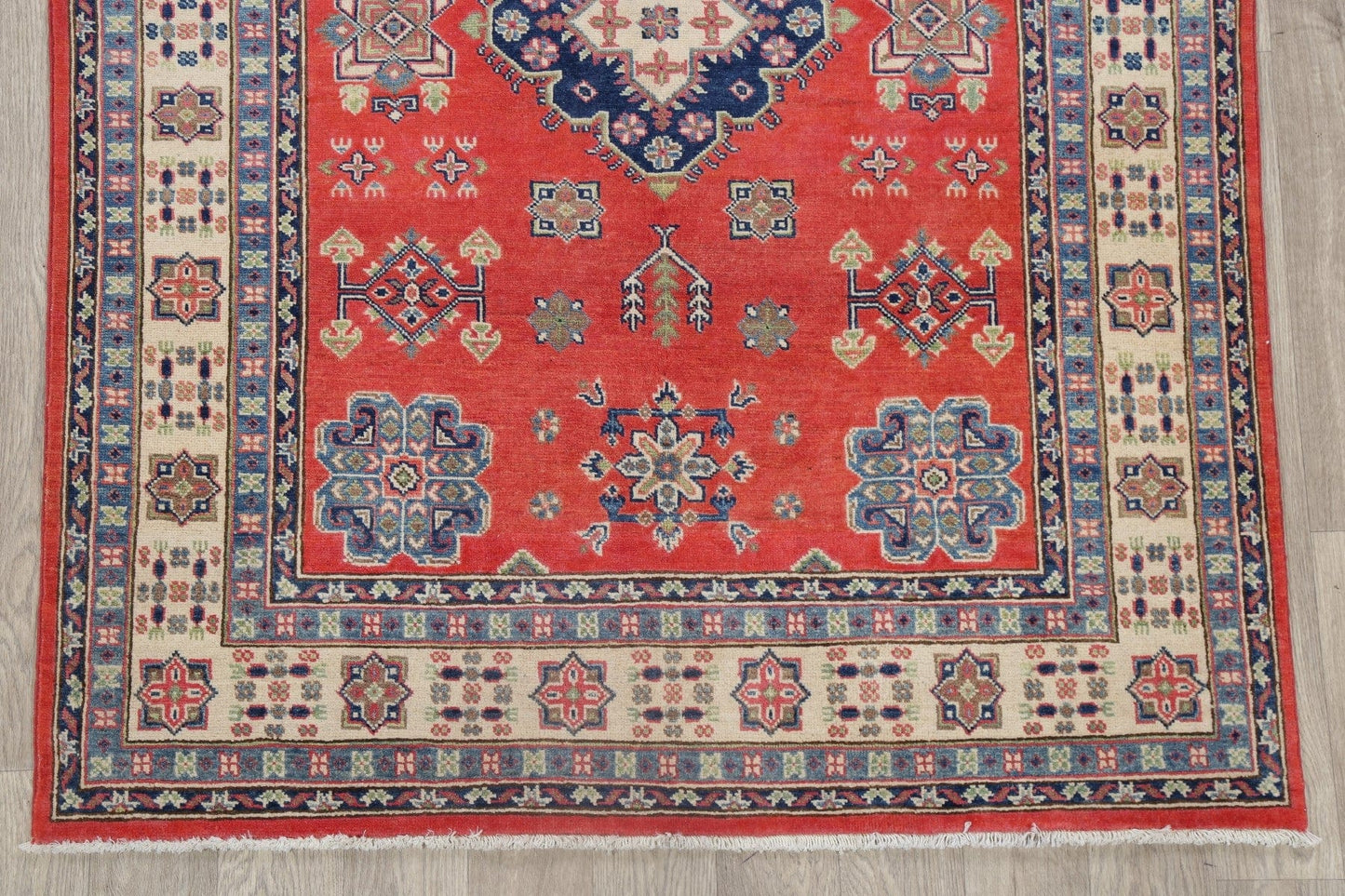 Super Kazak-Chechen Oriental Wool Rug 5x7