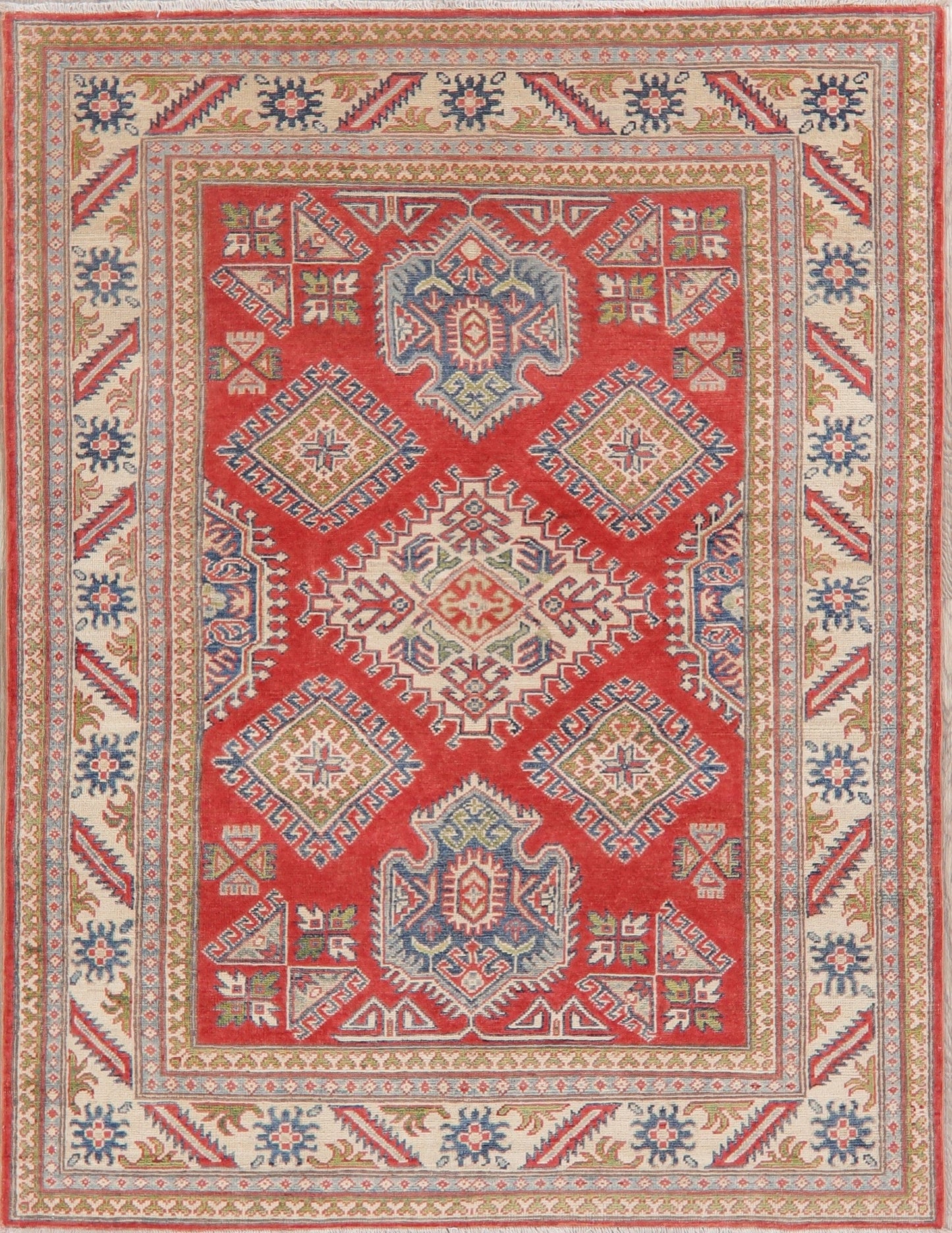 Super Kazak-Chechen Oriental Wool Rug 5x6