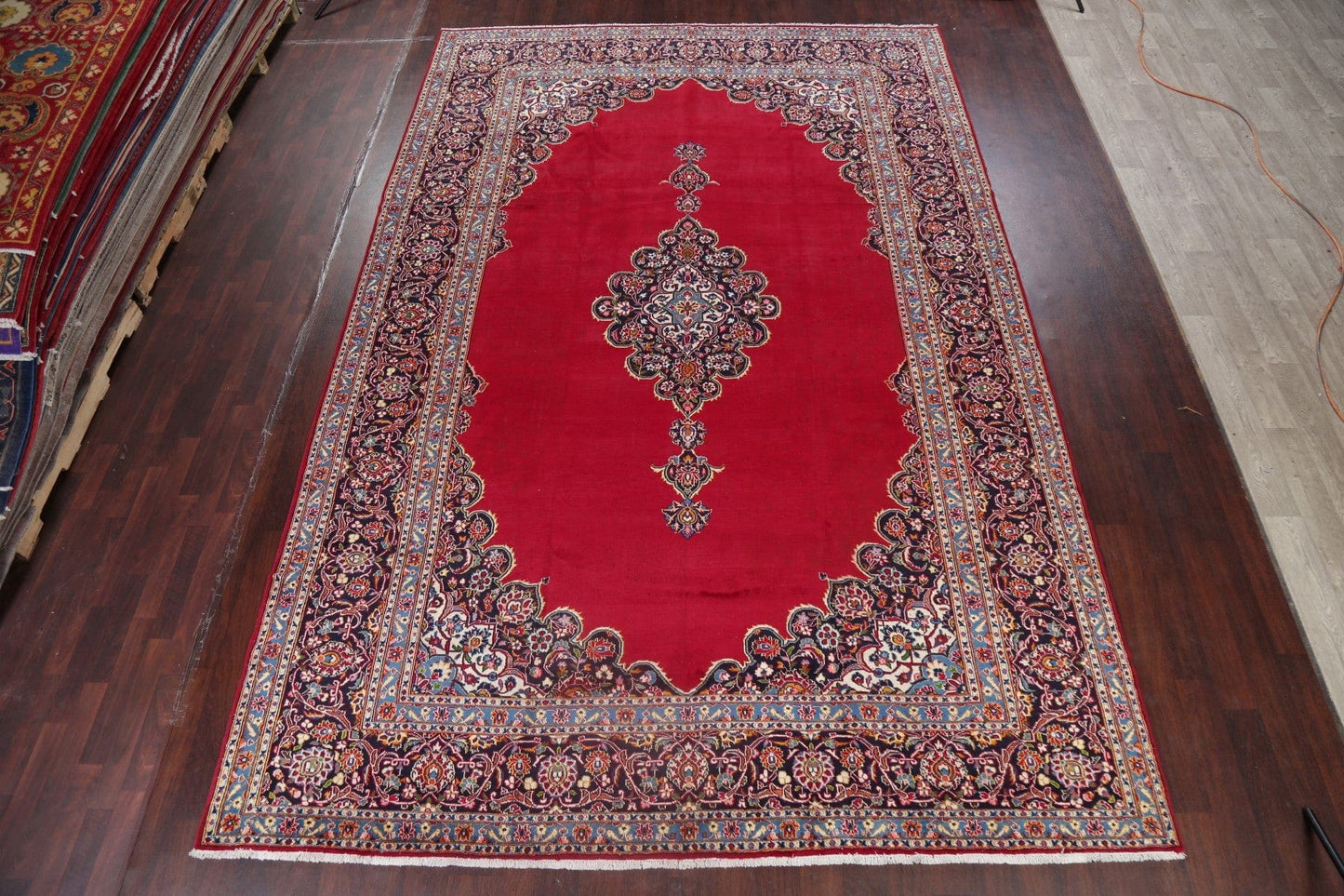 Floral Kashan Persian Area Rug 10x14