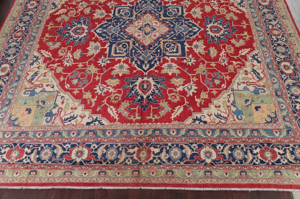 Vegetable Dye Super Kazak Oriental Area Rug 16x16 Square