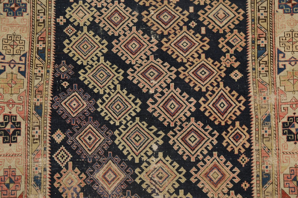 Pre-1900 Vegetable Dye Antique Shirvan Caucasian Area Rug 4x6