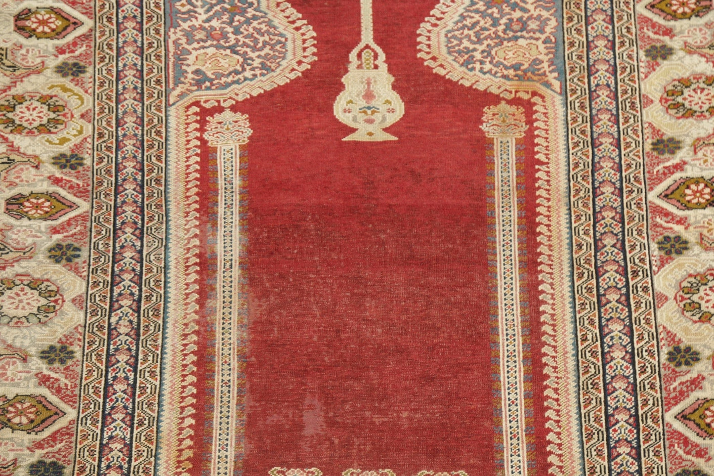 Pre-1900 Antique Vegetable Dye Anatolian Turkish Area Rug 4x6