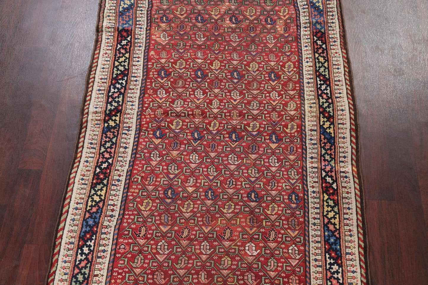 Pre-1900 Antique Vegetable Dye Kazak Caucasian Area Rug 5x8