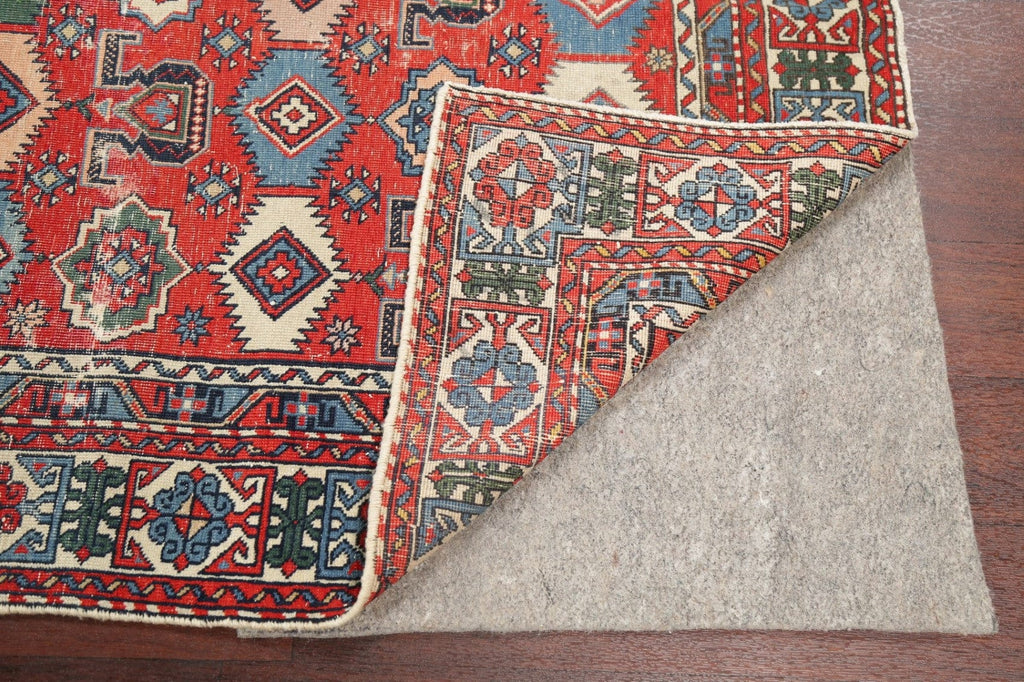 Antique Vegetable Dye Shirvan Russian Area Rug Wool 4x6