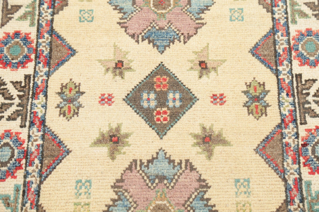 Geometric Super Kazak Oriental Area Rug 2x3