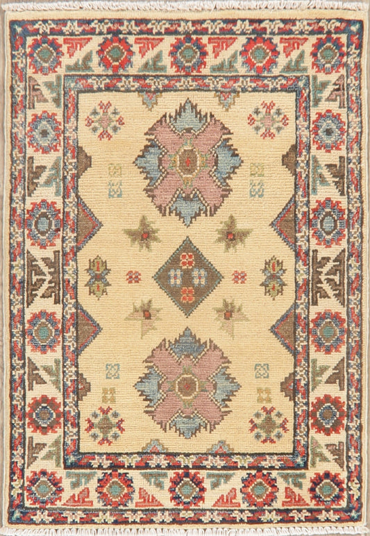 Geometric Super Kazak Oriental Area Rug 2x3