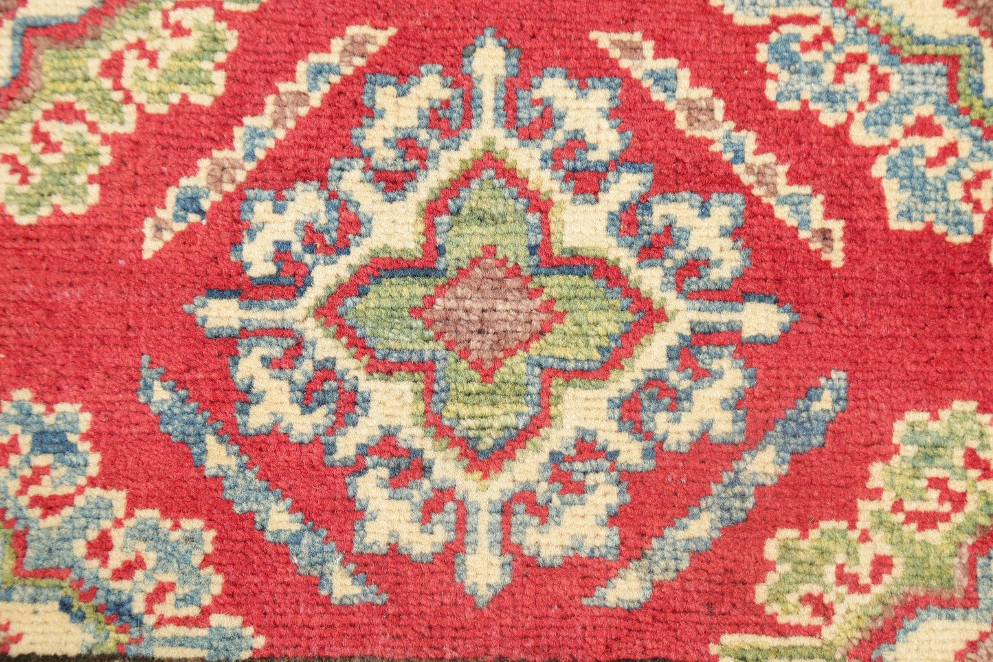 Geometric Super Kazak Area Rug 2x3