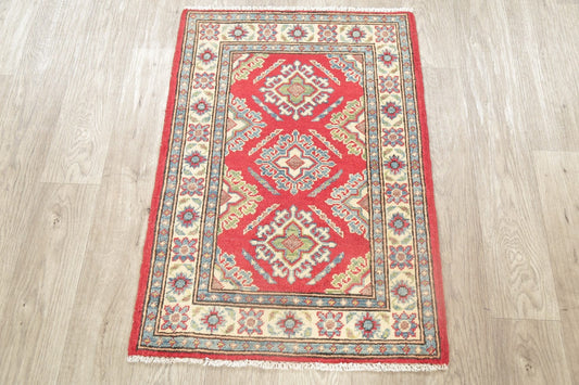 Geometric Super Kazak Area Rug 2x3