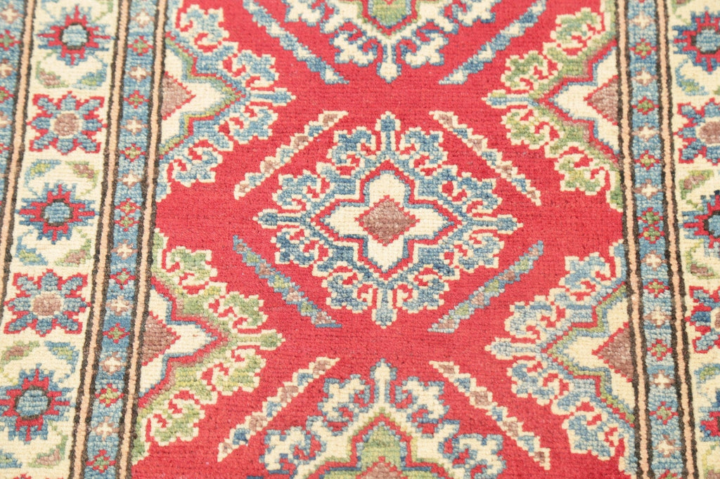 Geometric Super Kazak Area Rug 2x3