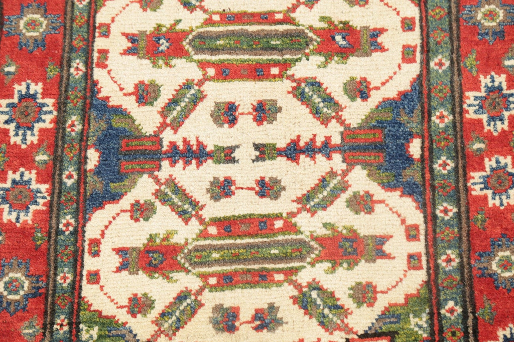 Geometric Super Kazak Area Rug 2x3