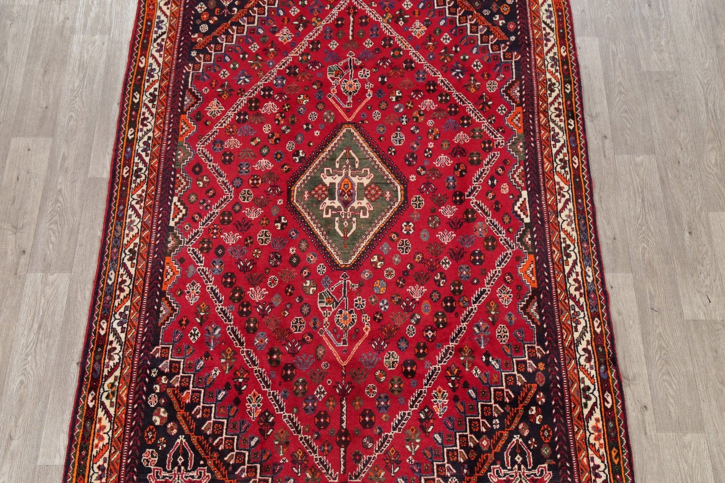 Tribal Abadeh Persian Area Rug 6x9