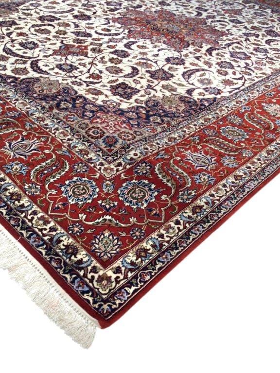 Isfahan Colletion Hand-Knotted Silk & Wool Area Rug- 8' 6" X 11'11"