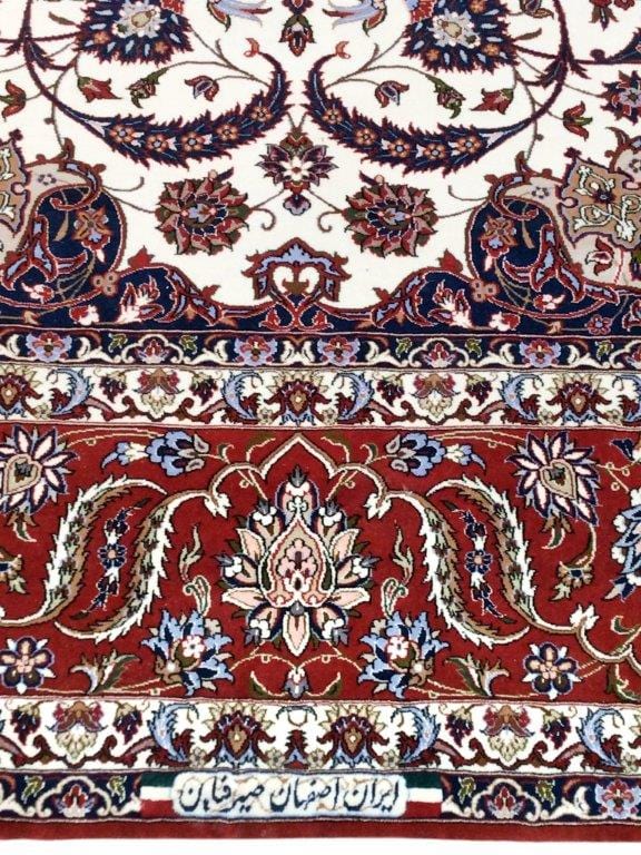 Isfahan Colletion Hand-Knotted Silk & Wool Area Rug- 8' 6" X 11'11"