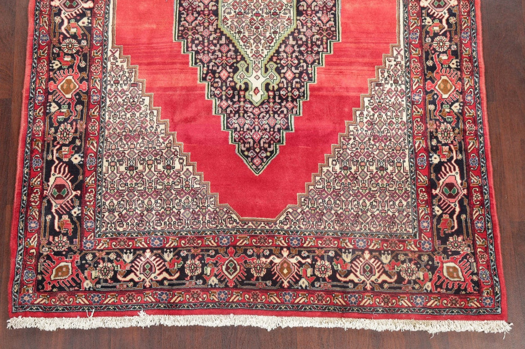 Geometric Red Bidjar Persian Area Rug 6x7