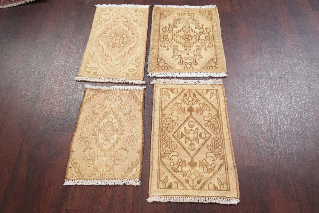 Set of 4 Hamedan Persian Rugs 1x2