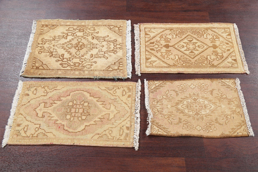 Set of 4 Hamedan Persian Rugs 1x2