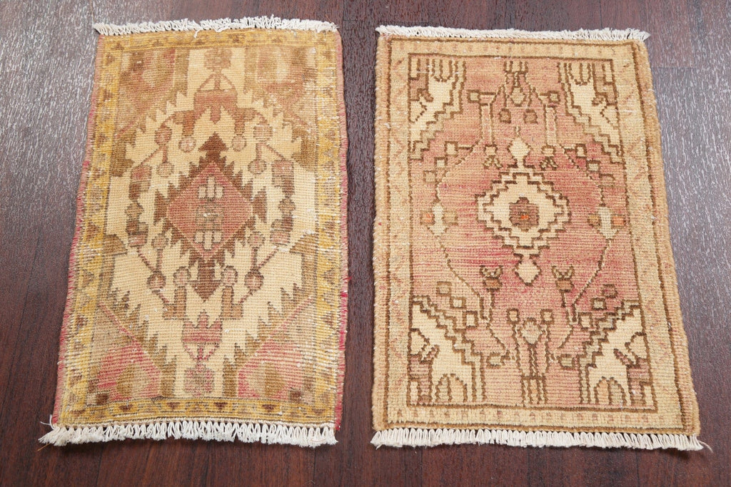 Set of 2 Vintage Hamedan Persian Rugs 1x2