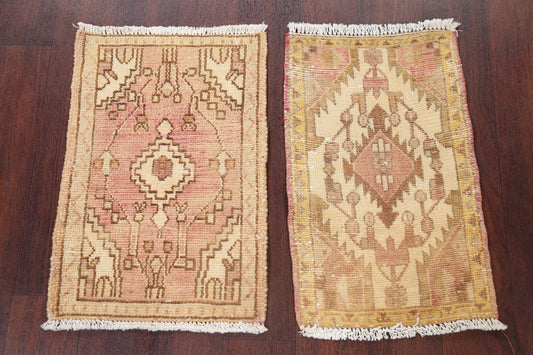 Set of 2 Vintage Hamedan Persian Rugs 1x2