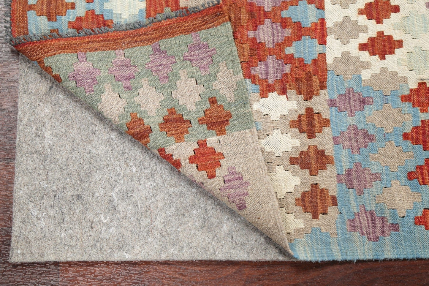 Geometric Kilim Turkish Oriental Runner Rug 3x10