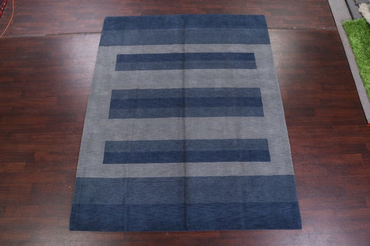 Striped Modern Gabbeh Oriental Area Rug 8x10