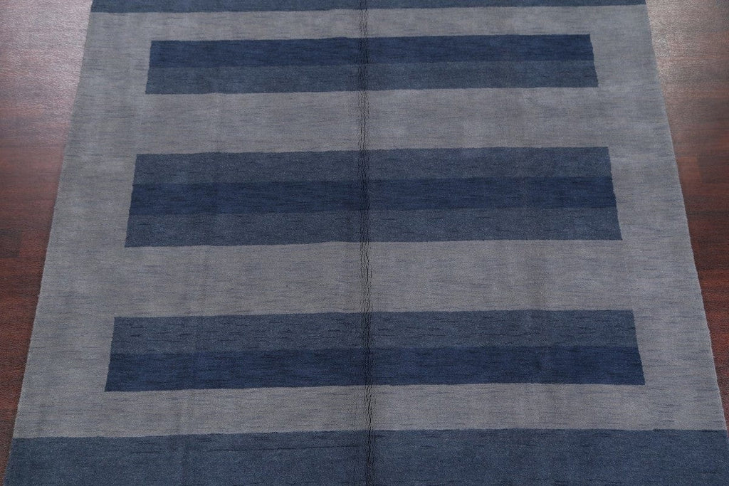 Striped Modern Gabbeh Oriental Area Rug 8x10