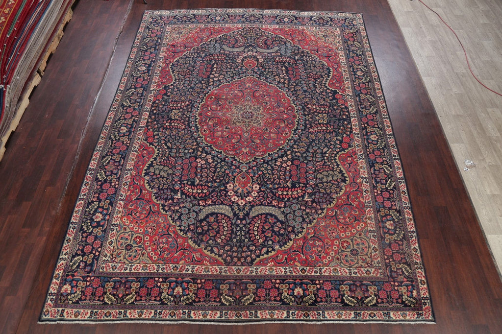 Antique Vegetable Dye Khoy Tabriz Persian Rug 10x13