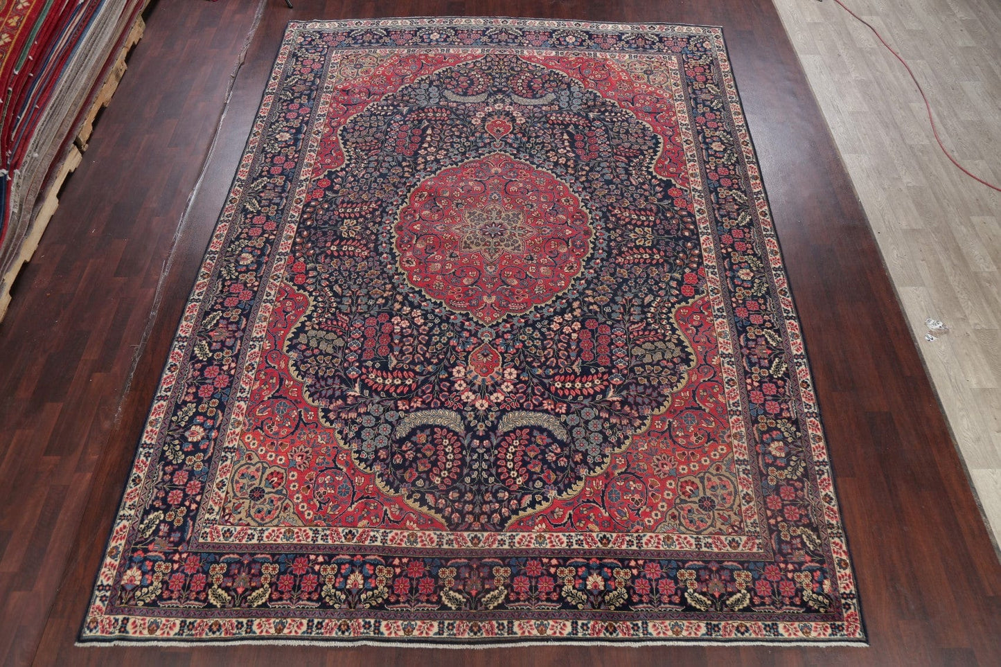 Antique Vegetable Dye Khoy Tabriz Persian Rug 10x13