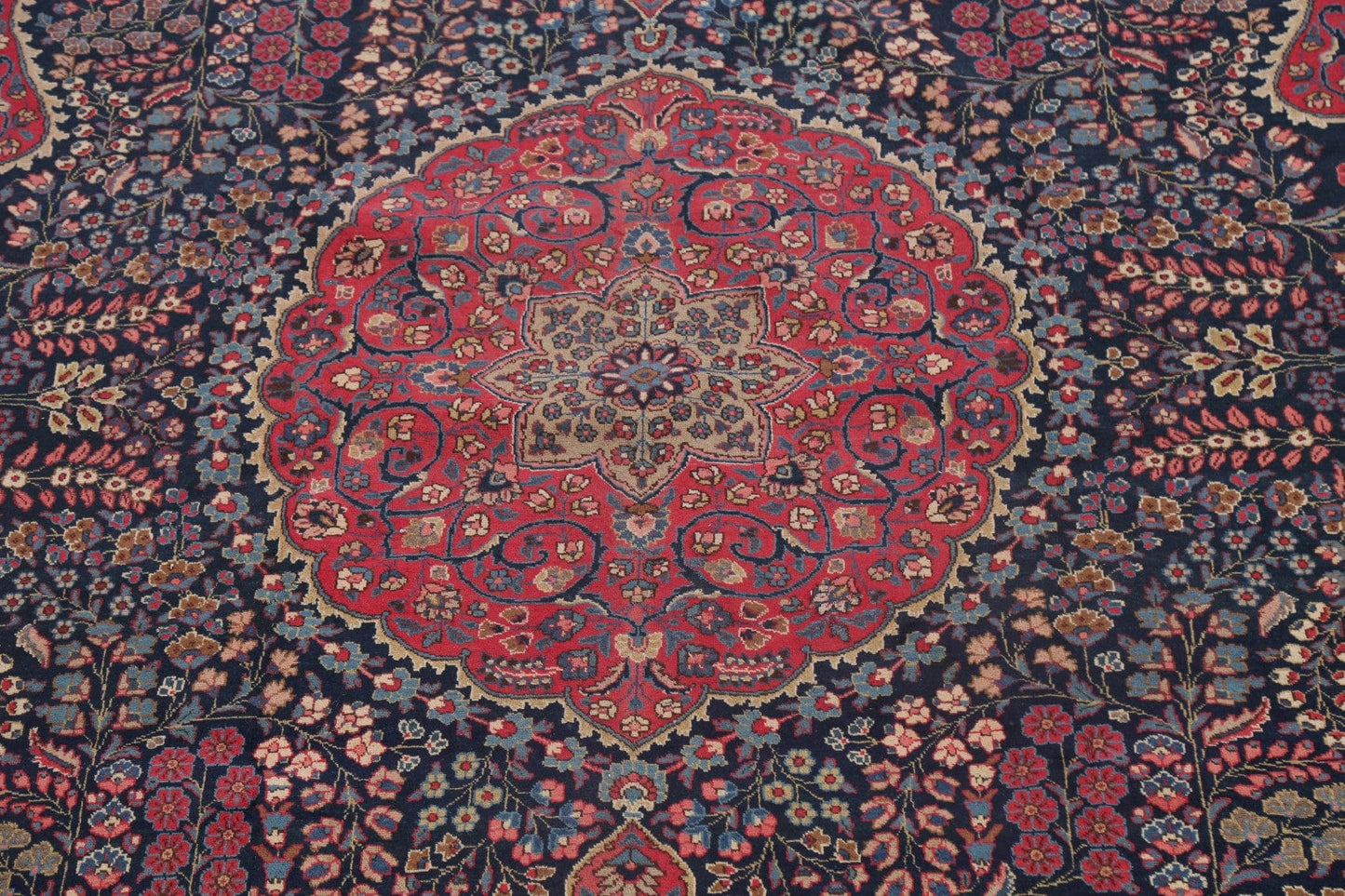 Antique Vegetable Dye Khoy Tabriz Persian Rug 10x13