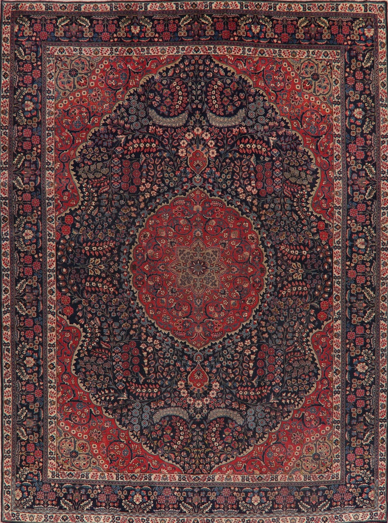 Antique Vegetable Dye Khoy Tabriz Persian Rug 10x13