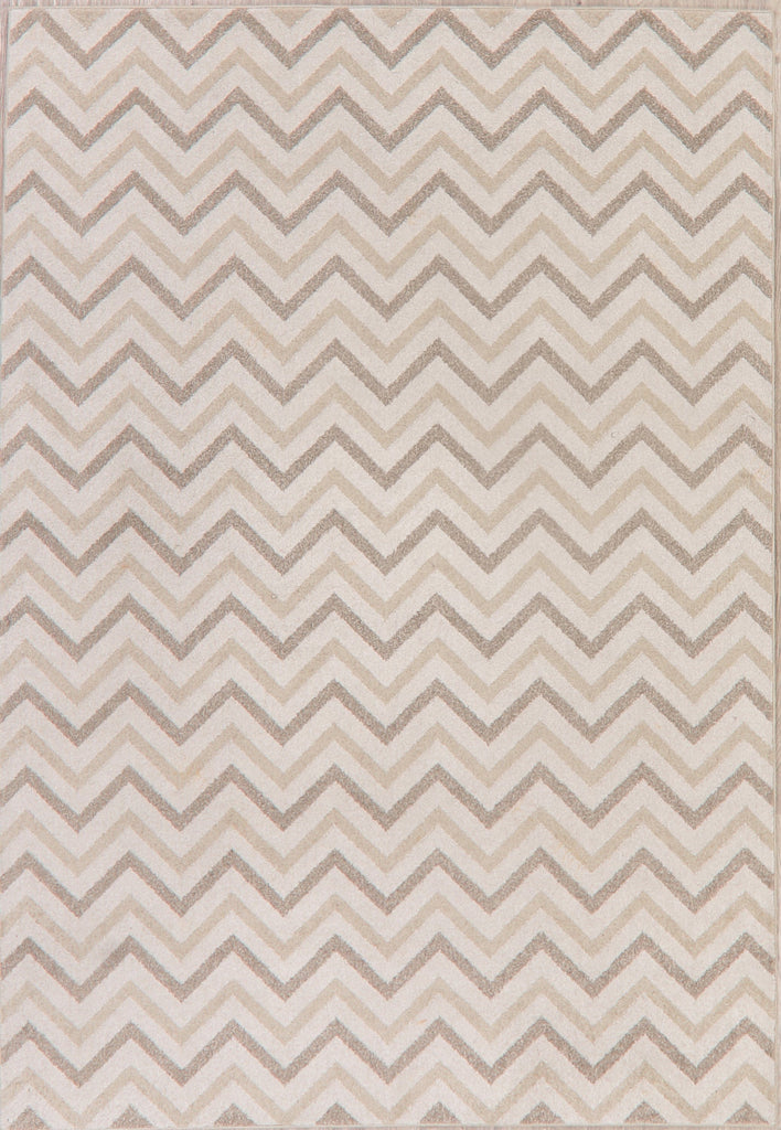 Modern All-Over Ivory Turkish Area Rug 7x10