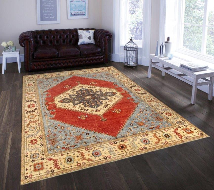 Serapi Collection Hand-Knotted Lamb's Wool Area Rug-12' 2" X 15' 2"