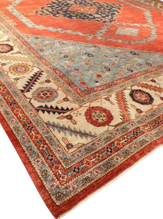 Serapi Collection Hand-Knotted Lamb's Wool Area Rug- 12' 1" X 15' 1"