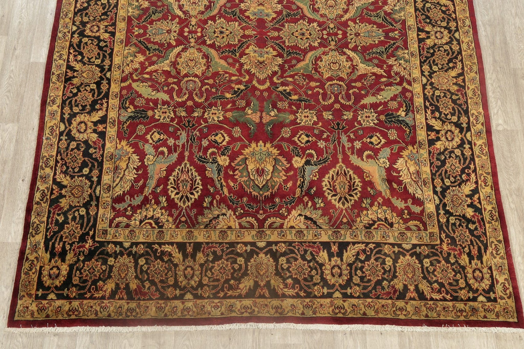 All-Over Floral Red Agra Oriental Area Rug 8x10