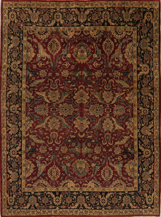 All-Over Floral Red Agra Oriental Area Rug 8x10