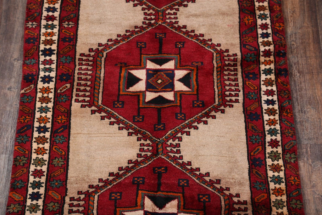 Geometric Ardebil Persian Runner Rug 4x13