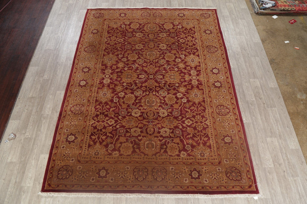 All-Over Floral Red Oushak Oriental Area Rug 9x11