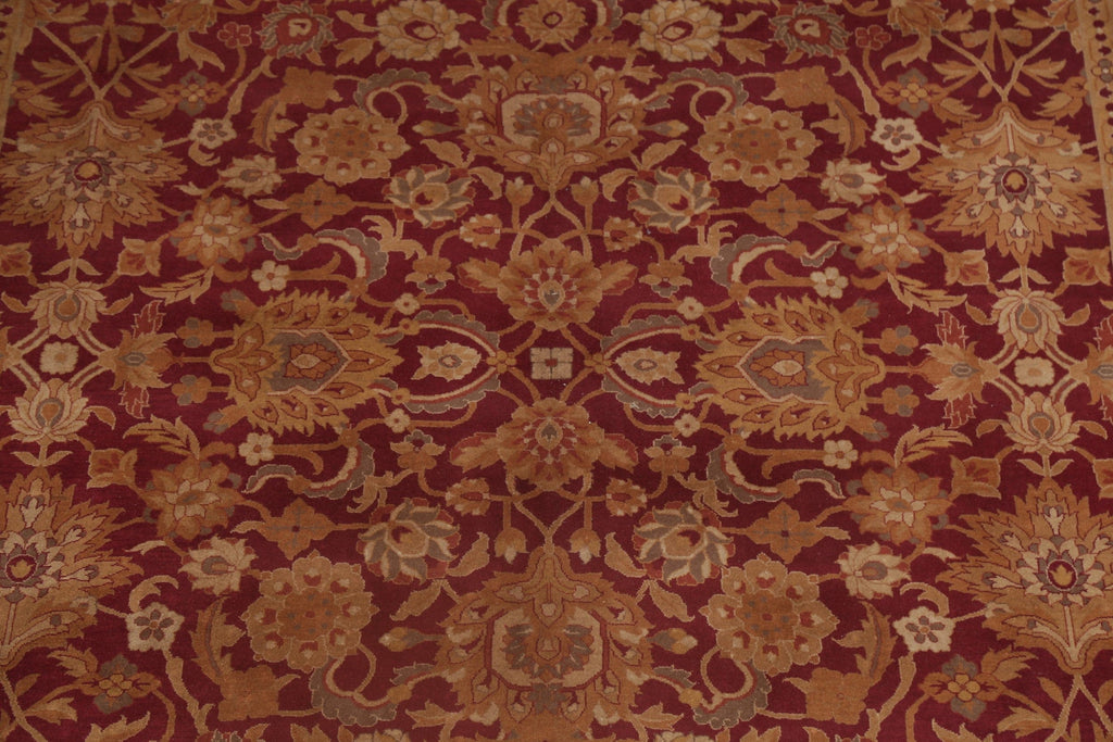 All-Over Floral Red Oushak Oriental Area Rug 9x11
