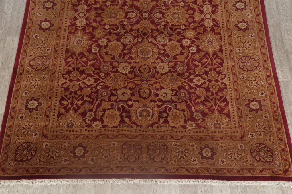 All-Over Floral Red Oushak Oriental Area Rug 9x11