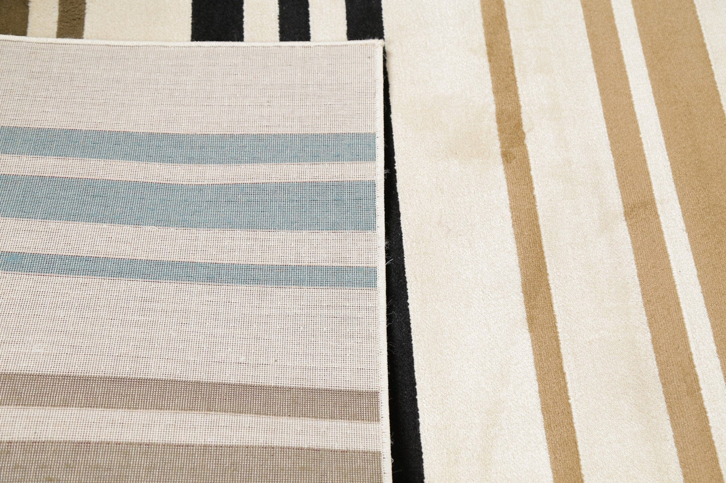 Stripe Beige Area Rug 5x8