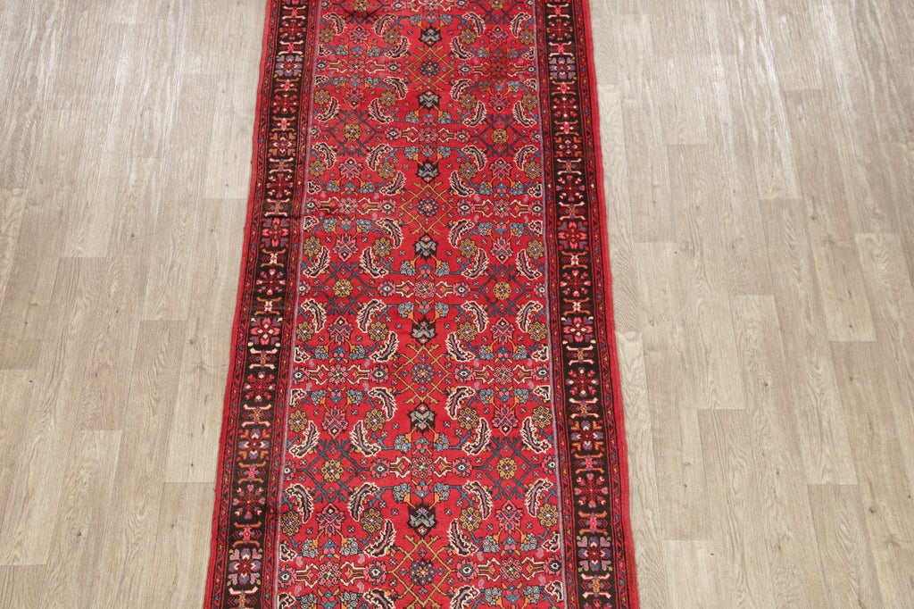 Vintage All-Over Floral Bidjar Persian Runner Rug 4x11