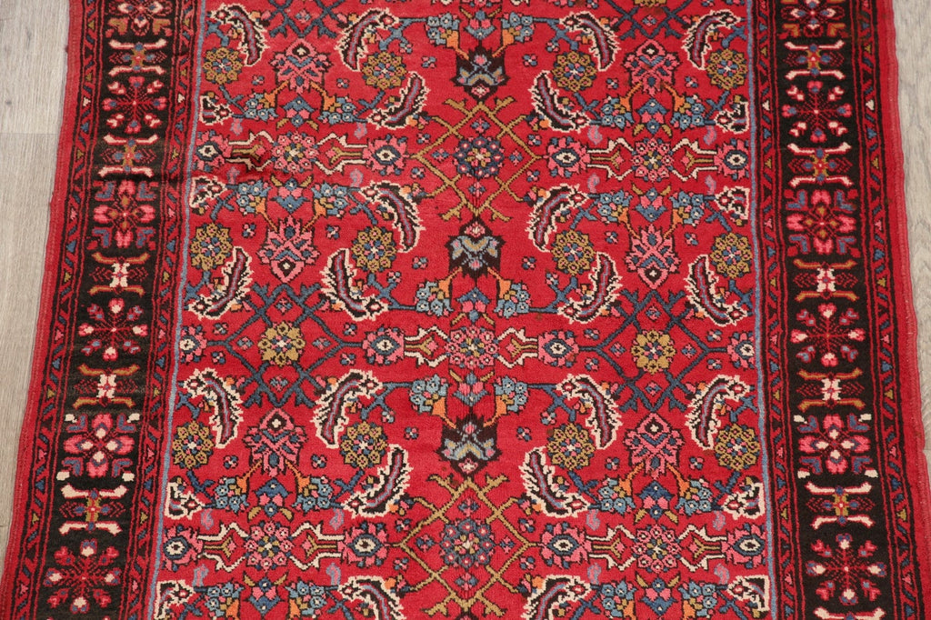 Vintage All-Over Floral Bidjar Persian Runner Rug 4x11