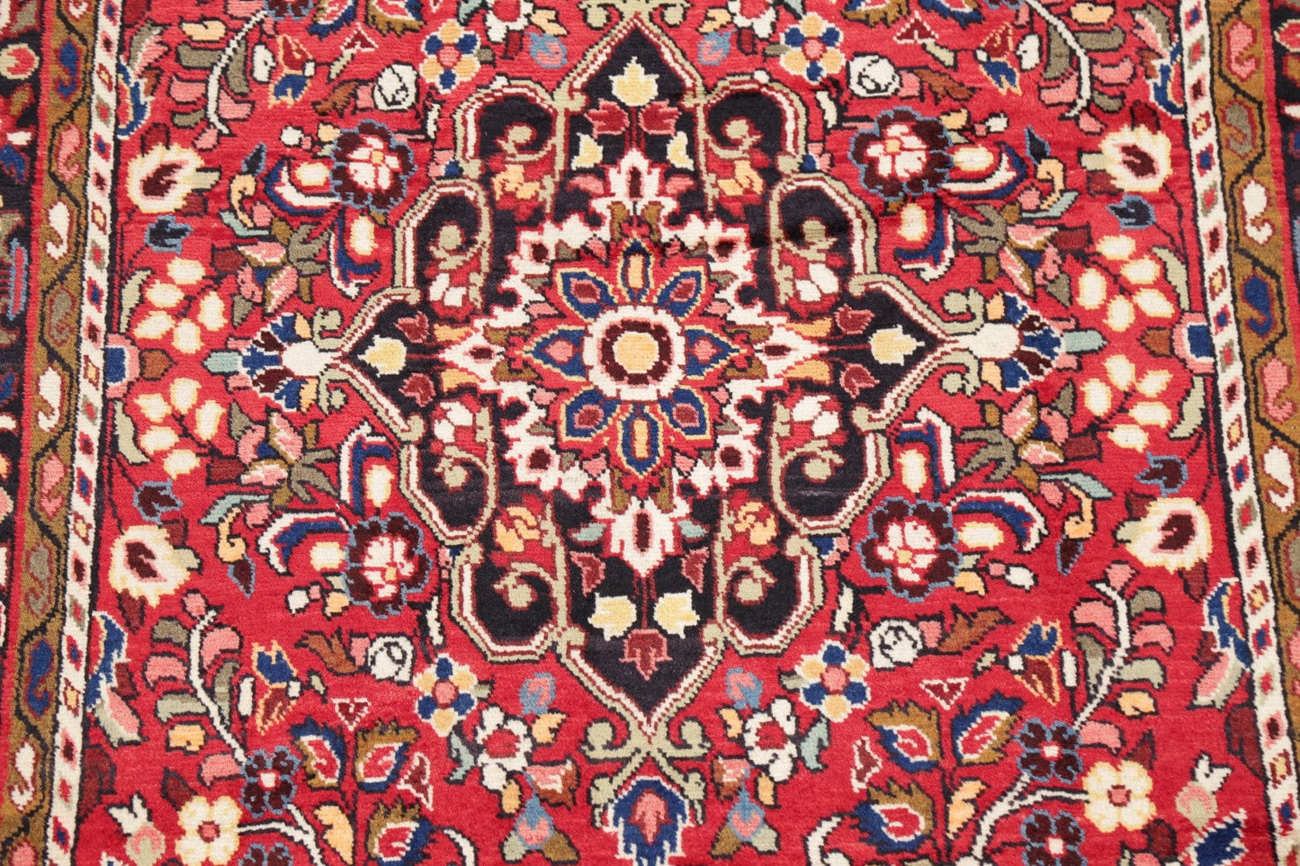 Floral Red Borchelu Persian Area Rug 5x10