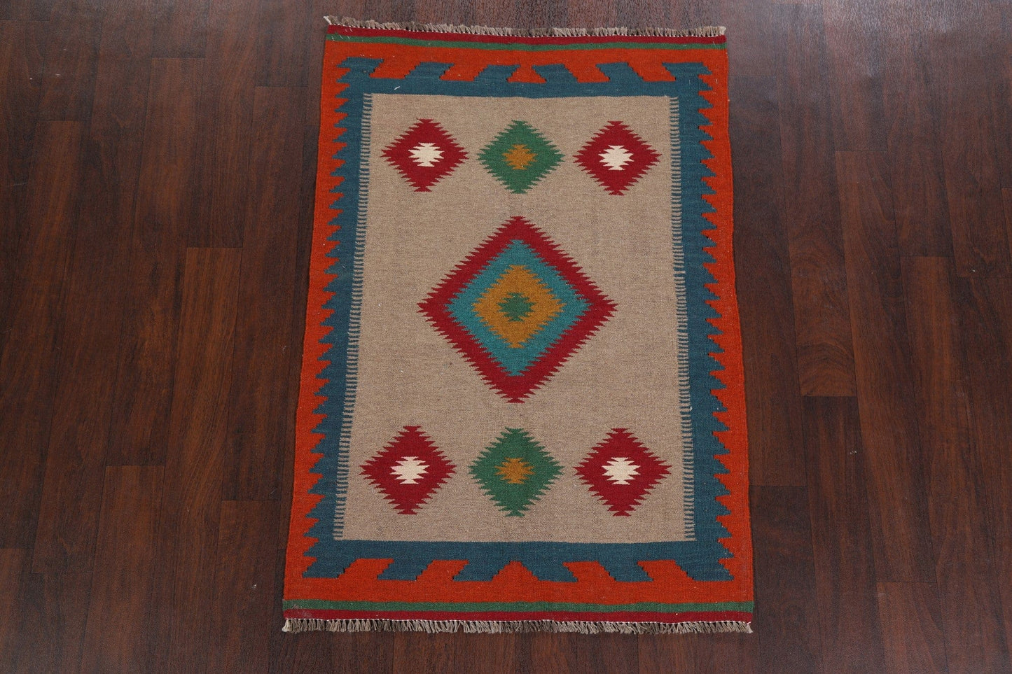 South-Western Kilim Afghan Area Rug 3x5