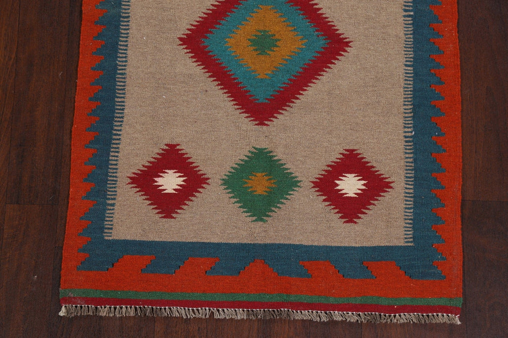 South-Western Kilim Afghan Area Rug 3x5