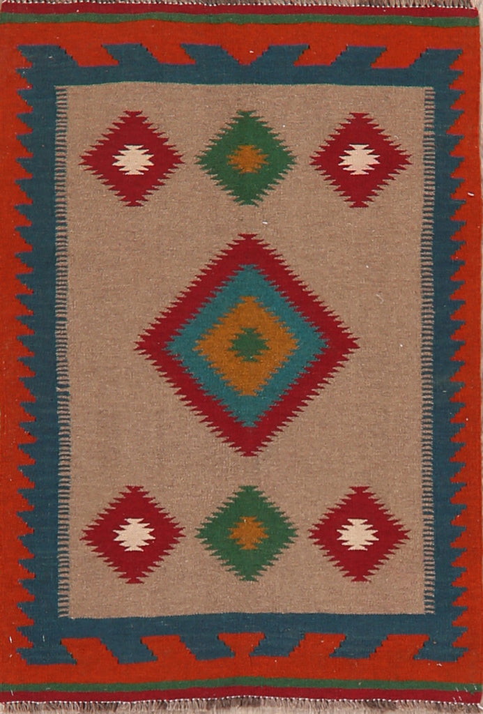 South-Western Kilim Afghan Area Rug 3x5