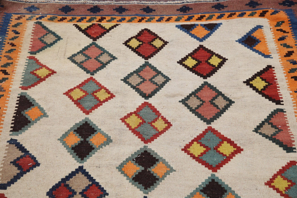 Geometric Kilim Persian Area Rug 4x6