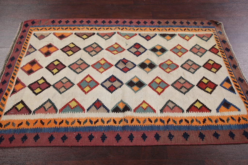 Geometric Kilim Persian Area Rug 4x6